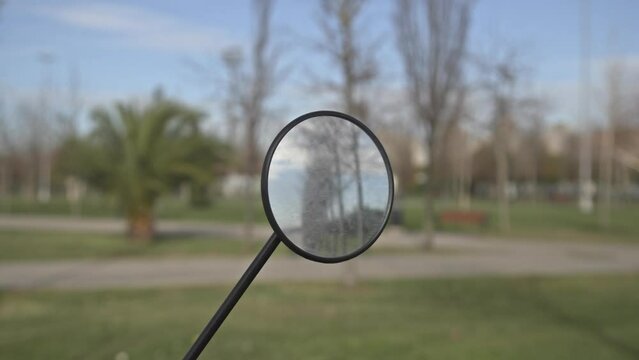 Seaside park full of trees in Maltepe, Istanbul