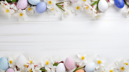 Naklejka na ściany i meble Easter background, Spring arrangement
