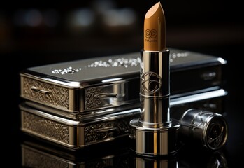 Close Up of Lipstick on Table