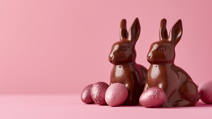 Fototapeta na wymiar Chocolate Easter