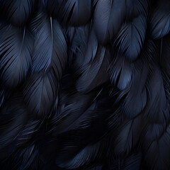 black and white feathers   ,Ai generative