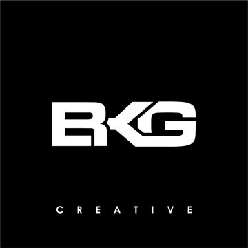 BKG Letter Initial Logo Design Template Vector Illustration