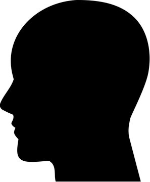 silhouette, head, profile, face, woman, black, people,