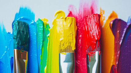 Colorful Paint Brushes