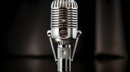 A high-end microphone in focus against a clear white background.
