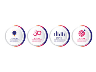 Business infographic timeline icons designed for abstract background template