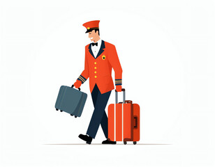 person with suitcase