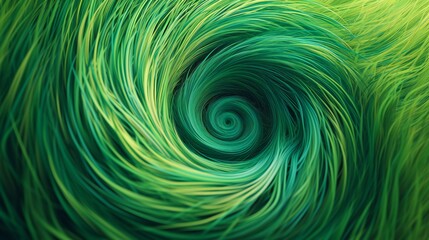 Obraz premium Grass tufts in 3D, forming a mesmerizing swirl with circular and wavy patterns, an artistic dance in nature's theater.