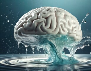 Brain in Fresh Clean Water