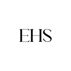 EHS logo. E H S design. WhitE H SHS letter. EHS, E H S letter logo SET design. Initial letter EHS linked circle uppercase monogram logo. E H S letter logo SET vector design. EHS letter logo design	
