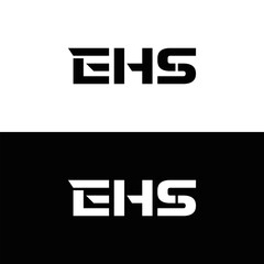 EHS logo. E H S design. WhitE H SHS letter. EHS, E H S letter logo SET design. Initial letter EHS linked circle uppercase monogram logo. E H S letter logo SET vector design. EHS letter logo design	
