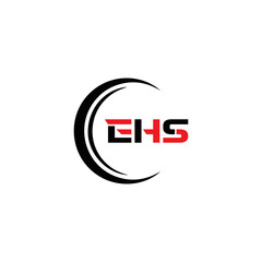EHS logo. E H S design. WhitE H SHS letter. EHS, E H S letter logo SET design. Initial letter EHS linked circle uppercase monogram logo. E H S letter logo SET vector design. EHS letter logo design	
