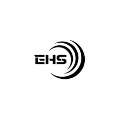 EHS logo. E H S design. WhitE H SHS letter. EHS, E H S letter logo SET design. Initial letter EHS linked circle uppercase monogram logo. E H S letter logo SET vector design. EHS letter logo design	
