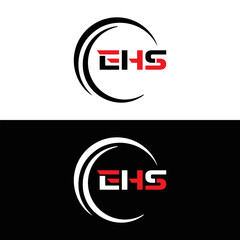 EHS logo. E H S design. WhitE H SHS letter. EHS, E H S letter logo SET design. Initial letter EHS linked circle uppercase monogram logo. E H S letter logo SET vector design. EHS letter logo design	
