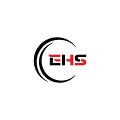 EHS logo. E H S design. WhitE H SHS letter. EHS, E H S letter logo SET design. Initial letter EHS linked circle uppercase monogram logo. E H S letter logo SET vector design. EHS letter logo design	

