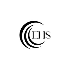 EHS logo. E H S design. WhitE H SHS letter. EHS, E H S letter logo SET design. Initial letter EHS linked circle uppercase monogram logo. E H S letter logo SET vector design. EHS letter logo design	
