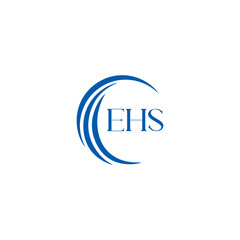 EHS logo. E H S design. WhitE H SHS letter. EHS, E H S letter logo SET design. Initial letter EHS linked circle uppercase monogram logo. E H S letter logo SET vector design. EHS letter logo design	
