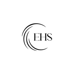 EHS logo. E H S design. WhitE H SHS letter. EHS, E H S letter logo SET design. Initial letter EHS linked circle uppercase monogram logo. E H S letter logo SET vector design. EHS letter logo design	
