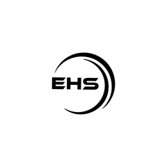 EHS logo. E H S design. WhitE H SHS letter. EHS, E H S letter logo SET design. Initial letter EHS linked circle uppercase monogram logo. E H S letter logo SET vector design. EHS letter logo design	
