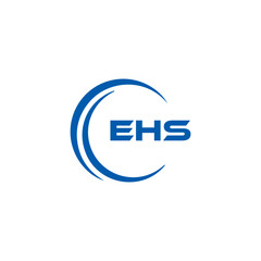 EHS logo. E H S design. WhitE H SHS letter. EHS, E H S letter logo SET design. Initial letter EHS linked circle uppercase monogram logo. E H S letter logo SET vector design. EHS letter logo design	

