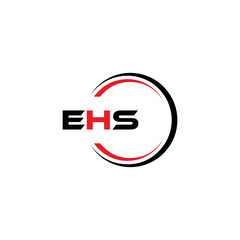 EHS logo. E H S design. WhitE H SHS letter. EHS, E H S letter logo SET design. Initial letter EHS linked circle uppercase monogram logo. E H S letter logo SET vector design. EHS letter logo design	
