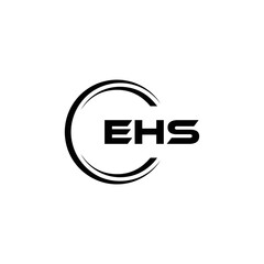 EHS logo. E H S design. WhitE H SHS letter. EHS, E H S letter logo SET design. Initial letter EHS linked circle uppercase monogram logo. E H S letter logo SET vector design. EHS letter logo design	
