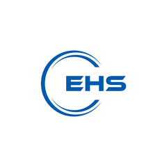 EHS logo. E H S design. WhitE H SHS letter. EHS, E H S letter logo SET design. Initial letter EHS linked circle uppercase monogram logo. E H S letter logo SET vector design. EHS letter logo design	
