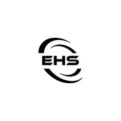 EHS logo. E H S design. WhitE H SHS letter. EHS, E H S letter logo SET design. Initial letter EHS linked circle uppercase monogram logo. E H S letter logo SET vector design. EHS letter logo design	
