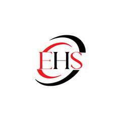EHS logo. E H S design. WhitE H SHS letter. EHS, E H S letter logo SET design. Initial letter EHS linked circle uppercase monogram logo. E H S letter logo SET vector design. EHS letter logo design	
