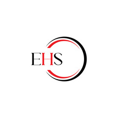 EHS logo. E H S design. WhitE H SHS letter. EHS, E H S letter logo SET design. Initial letter EHS linked circle uppercase monogram logo. E H S letter logo SET vector design. EHS letter logo design	

