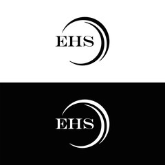 EHS logo. E H S design. WhitE H SHS letter. EHS, E H S letter logo SET design. Initial letter EHS linked circle uppercase monogram logo. E H S letter logo SET vector design. EHS letter logo design	
