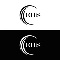 EHS logo. E H S design. WhitE H SHS letter. EHS, E H S letter logo SET design. Initial letter EHS linked circle uppercase monogram logo. E H S letter logo SET vector design. EHS letter logo design	

