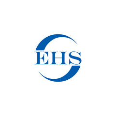 EHS logo. E H S design. WhitE H SHS letter. EHS, E H S letter logo SET design. Initial letter EHS linked circle uppercase monogram logo. E H S letter logo SET vector design. EHS letter logo design	
