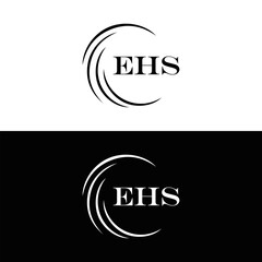 EHS logo. E H S design. WhitE H SHS letter. EHS, E H S letter logo SET design. Initial letter EHS linked circle uppercase monogram logo. E H S letter logo SET vector design. EHS letter logo design	
