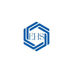 EHS logo. E H S design. WhitE H SHS letter. EHS, E H S letter logo SET design. Initial letter EHS linked circle uppercase monogram logo. E H S letter logo SET vector design. EHS letter logo design	
