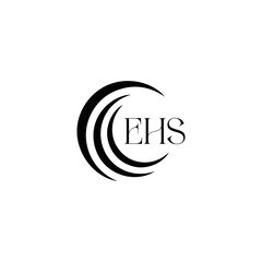 EHS logo. E H S design. WhitE H SHS letter. EHS, E H S letter logo SET design. Initial letter EHS linked circle uppercase monogram logo. E H S letter logo SET vector design. EHS letter logo design	
