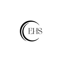 EHS logo. E H S design. WhitE H SHS letter. EHS, E H S letter logo SET design. Initial letter EHS linked circle uppercase monogram logo. E H S letter logo SET vector design. EHS letter logo design	
