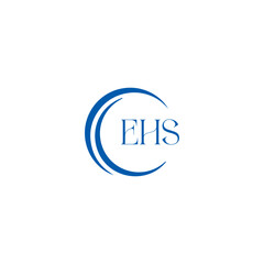 EHS logo. E H S design. WhitE H SHS letter. EHS, E H S letter logo SET design. Initial letter EHS linked circle uppercase monogram logo. E H S letter logo SET vector design. EHS letter logo design	

