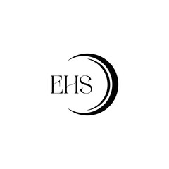 EHS logo. E H S design. WhitE H SHS letter. EHS, E H S letter logo SET design. Initial letter EHS linked circle uppercase monogram logo. E H S letter logo SET vector design. EHS letter logo design	
