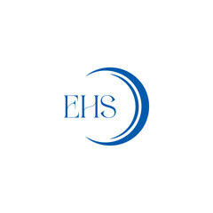 EHS logo. E H S design. WhitE H SHS letter. EHS, E H S letter logo SET design. Initial letter EHS linked circle uppercase monogram logo. E H S letter logo SET vector design. EHS letter logo design	
