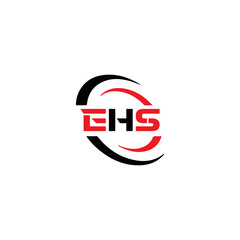 EHS logo. E H S design. WhitE H SHS letter. EHS, E H S letter logo SET design. Initial letter EHS linked circle uppercase monogram logo. E H S letter logo SET vector design. EHS letter logo design	
