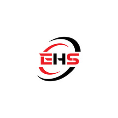 EHS logo. E H S design. WhitE H SHS letter. EHS, E H S letter logo SET design. Initial letter EHS linked circle uppercase monogram logo. E H S letter logo SET vector design. EHS letter logo design	

