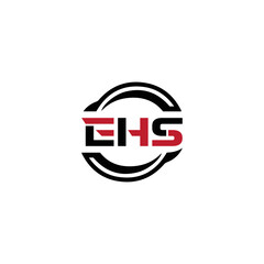 EHS logo. E H S design. WhitE H SHS letter. EHS, E H S letter logo SET design. Initial letter EHS linked circle uppercase monogram logo. E H S letter logo SET vector design. EHS letter logo design	
