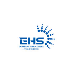 EHS logo. E H S design. WhitE H SHS letter. EHS, E H S letter logo SET design. Initial letter EHS linked circle uppercase monogram logo. E H S letter logo SET vector design. EHS letter logo design	
