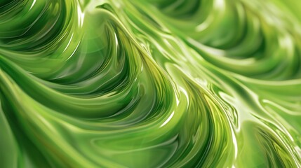 Green Dimensions: 3D grass swirls with circular and wavy patterns, an artistic dance in nature's...