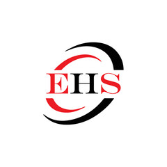EHS logo. E H S design. WhitE H SHS letter. EHS, E H S letter logo SET design. Initial letter EHS linked circle uppercase monogram logo. E H S letter logo SET vector design. EHS letter logo design	
