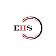 EHS logo. E H S design. WhitE H SHS letter. EHS, E H S letter logo SET design. Initial letter EHS linked circle uppercase monogram logo. E H S letter logo SET vector design. EHS letter logo design	
