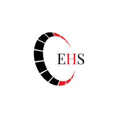 EHS logo. E H S design. WhitE H SHS letter. EHS, E H S letter logo SET design. Initial letter EHS linked circle uppercase monogram logo. E H S letter logo SET vector design. EHS letter logo design	
