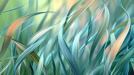 Meadow's embrace: Tall grass swaying in fluid elegance, a dance of calming rhythms in the tranquil expanse.