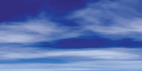 Fototapeta na wymiar Blue cloudy sky. Natural background. Vector illustration 
